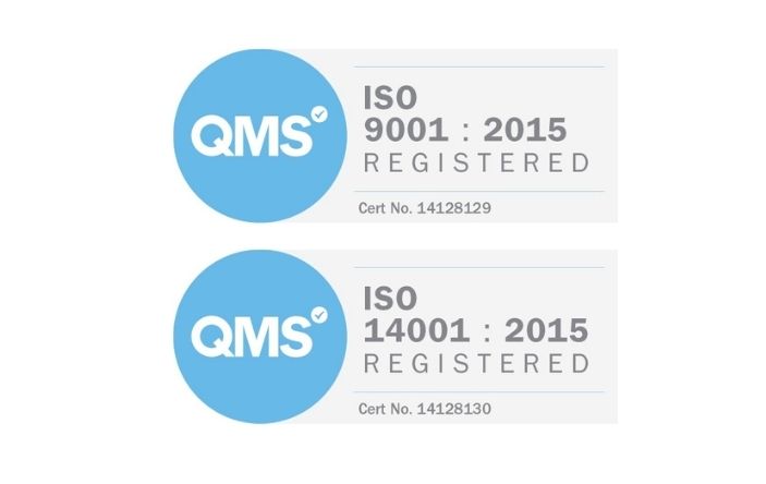 commitment to ISO 9001:2015 and ISO 14001:2015