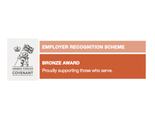Bronze award from the Defence Employer Recognition Scheme